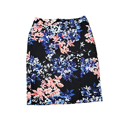 #ad Talbots Pencil Skirt Petite 2P Floral Knee Length NWOT $17.25