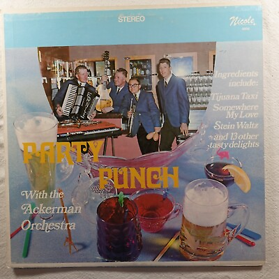 #ad The Ackerman Orchestra Party Punch Record Album Vinyl LP $7.77