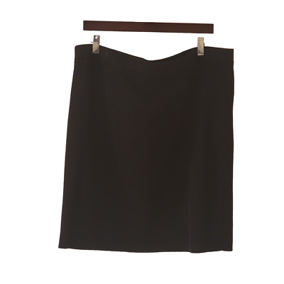 #ad Old Navy High Waisted Rib Knit Mini Skirt Plus Size 3X Black Pencil #728923 NWOT $8.94