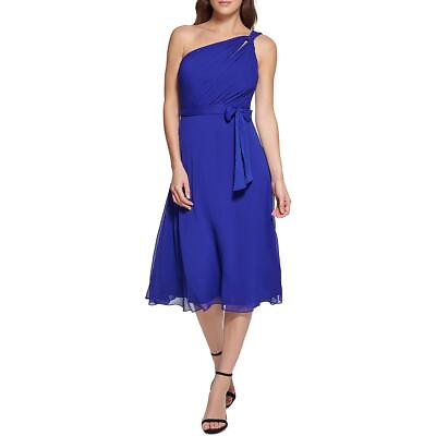 #ad DKNY Womens Tie Waist Knee Length Cocktail and Party Dress Petites BHFO 8467 $18.99
