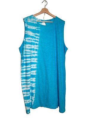 #ad Fresh Produce Tie Dyed Sleeveless Sun Dress Plus Size 3X $19.93