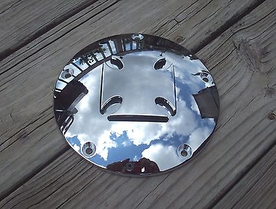 Chrome Maltese Cross Derby Cover 5 hole Mount for Harley CLEARANCE was $55 S H $40.00