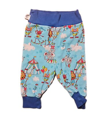 Sweet Dawanda Handmade Baby Pants Baggy Trousers Size 56 62 Elephant Lion Circus $10.69