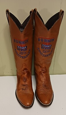 #ad #ad JUSTIN D R HORTON 25TH ANNIVERSARY WOMENS BOOTS SIZE 8.5B OSTRICH LEATHER #8708 $45.00