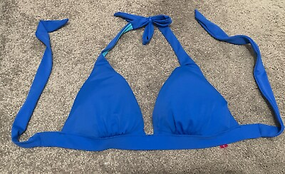 #ad VICTORIA SECRET Swim Bikini Top Large Royal Blue $7.99