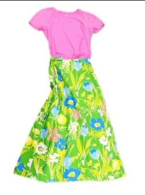 #ad Floral Wrap Maxi Skirt Gordon of Philadelphia for JULIAS Aiken SC Vintage $89.00