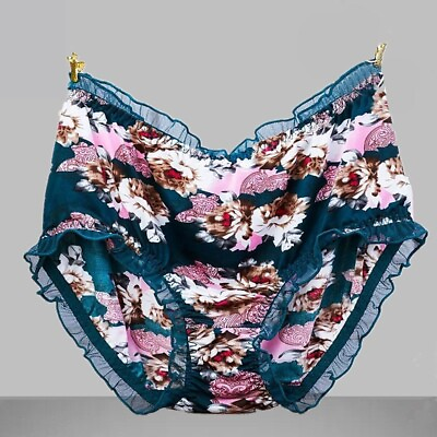 #ad #ad 1PC Women Leopard Briefs Triangle Bikini Panties Plus Size Sexy Lingerie $10.01