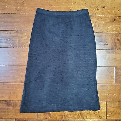#ad Leslie Fay Womens Black Skirt Long Full Length Skirt Modest Clothing Size Large $10.12