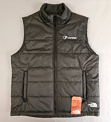 #ad #ad The North Face Everyday Insulated Vest Mens L Black Full Zip Transdev NWT $165 $59.95
