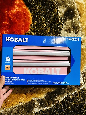 #ad Kobalt Mini 2 Drawer Steel Tool Box Pink 54422 25th Anniversary Fast Ship💖 $38.99