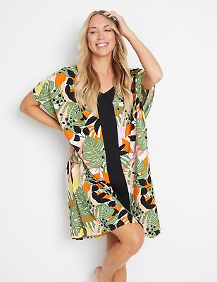 #ad Womens Swimwear Contrast Beach Cover Up RIVERS $14.16