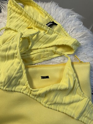 #ad TRIANGLE bikini yellow size M $60.00