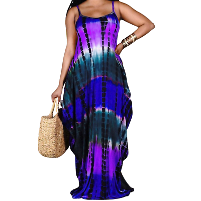 #ad Multi Color Purple Maxi Dress $20.00