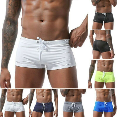 #ad #ad Male#x27;s Summer Surf Beach Swimming Trunks Sexy Boxer Shorts Swimwear Swim Briefs $11.89