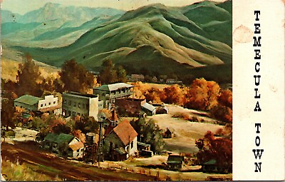 Temecula Town Painting By Ralph Love Temecula California CA Unposted Postcard $14.95