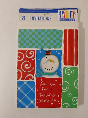 Party Express Hallmark Holiday Party Invitations 8 w Envelopes $35.00