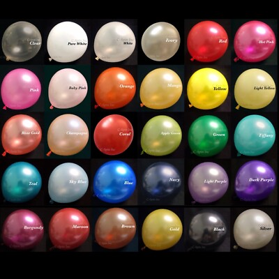 20x 12 inch Pearl Latex Colorful Thick Durable Wedding Party Birthday Balloons $4.95