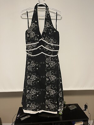 agb cocktail dress size 12 black and white with sparkles $18.00