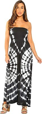 #ad Riviera Sun Strapless Tube Maxi Dress Summer Dresses $43.02