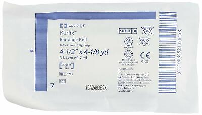Kerlix Fluff Bandage Roll Gauze 6 Ply 4.5#x27;#x27; X 4.1 Yard Roll Sterile Pack of 12 $18.44