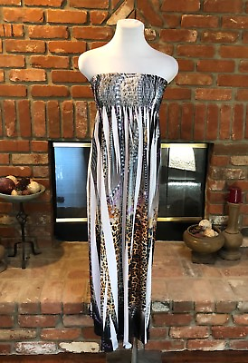 BoHo HIPPIE Festival CHIC Long Strapless Maxi Dress Missing Tag listed as Small $29.70