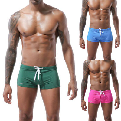 #ad Sexy Beach Mens Swimming Trunks Surf Swim Trunks Boxers Shorts Boardshorts Male $10.55