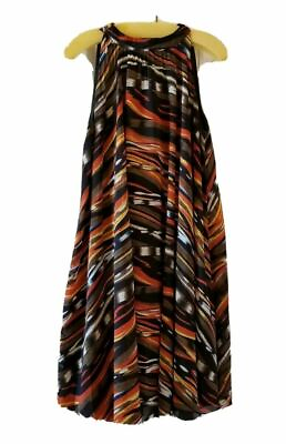 Forever Dress A Line Sz 10 Fall Colors Abstract Design Colorful Fall Colors $32.50