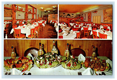 #ad c1960#x27;s Multiview Seafood Cocktail at Louis Pappas Riverside Restaurant Postcard $14.98