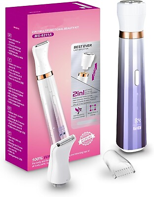 #ad #ad Bikini Trimmer Women Electric Razor:2 in1 Face Shaver for Womens IPX7 Waterproof $27.99