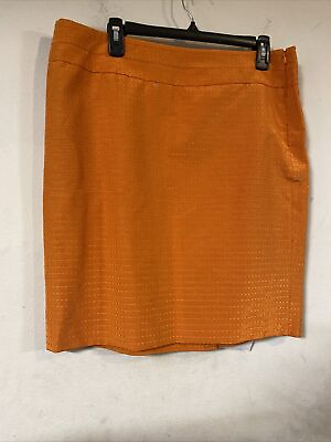 #ad #ad Express Orange Pencil Skit Mini w Dotted Pattern Size 14 $18.00