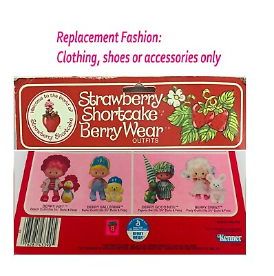 #ad PICK ONE Vintage Strawberry Shortcake Berry Wear 3.5quot; fashion clothes shoes $6.00