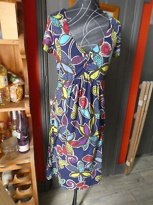 Boden Jersey casual day dress multi colours Flora BNWOT. Comfort Summer. GBP 32.99