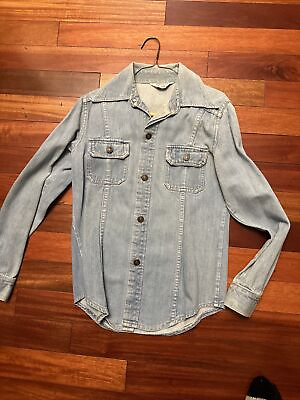 #ad Vintage Girl’s Denim Shirt By Sears Size 10 $18.99