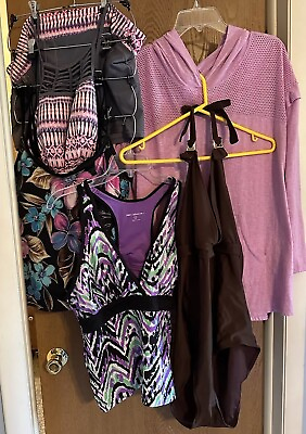 #ad #ad Women’s 2x Swimsuit amp; Coverup Lot Free Country Ann Cole Lane Bryant Livi $34.99