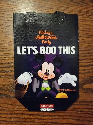 #ad Mickey’s Not So Scary Halloween Party 50th Anniversary Trick Or Treat Bag $2.95