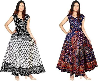 #ad #ad Indian Styled Printed Cotton Maxi for Women Pack of 2 $34.99