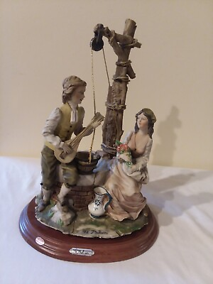 #ad Large Vintage quot;Dear Sculpture Artistichequot; Lovers By The Well Made In Italy $49.00