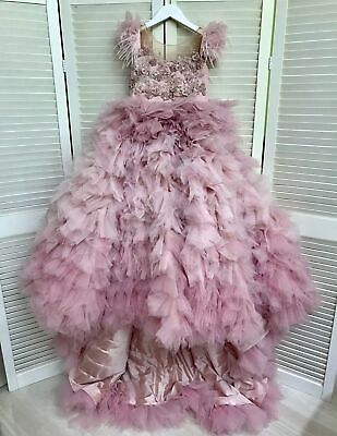 #ad Ball Girl Dresses Birthday Party Christmas Kids Pageant Gowns Tiered Skirts $325.31