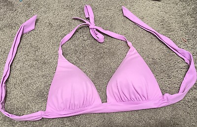 #ad VICTORIA SECRET Swim Bikini Top Large Lilac Light Purple $7.99