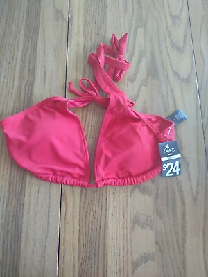 #ad Red Size Large Bikini Top $24.00