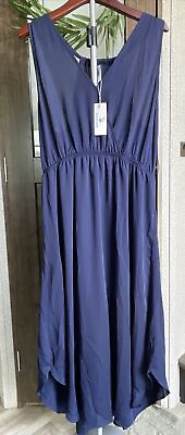 #ad NWT Beachsissi Navy Blue Dress Size 18 $18.97