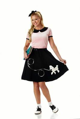 #ad California Costume 50S Poodle Skirt Adult Women Hippie halloween outfit 00710 $10.17