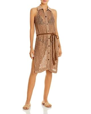 MSRP $258 Solid amp; Striped The Sawyer Crochet Cover Up Dress Brown Size Small $117.00