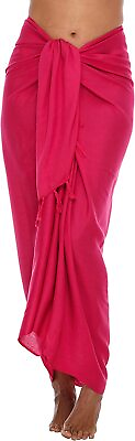 SHU SHI Womens Beach Cover Up Sarong Swimsuit Cover Up Many Solids Colors $50.95