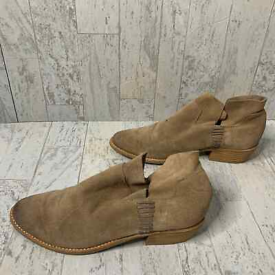 Dolce Vita Womens Boots Size 7.5 Brown Suede Leather Ankle Booties Pull On $22.50