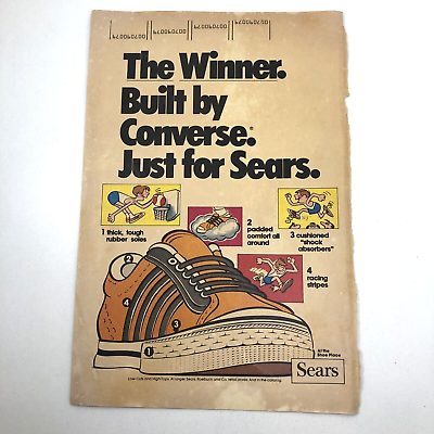 1974 VINTAGE COMIC PRINT AD FOR THE WINNER BY CONVERSE FOR SEARS SHOES $11.04