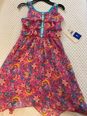 #ad Girls#x27; Size 7 Floral Colorful Spring Dress by Jona Michelle NEW WITH TAGS $12.99