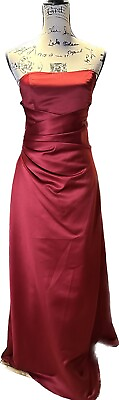 ALFRED ANGELO Gown RED Long Dress Prom Wedding Bridesmaid Party SIZE 2 $200.00