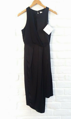 #ad Elliatt Black Dress XS 2 Midi Party Cocktail High Low Clubwear Fitted Sexy $59.98