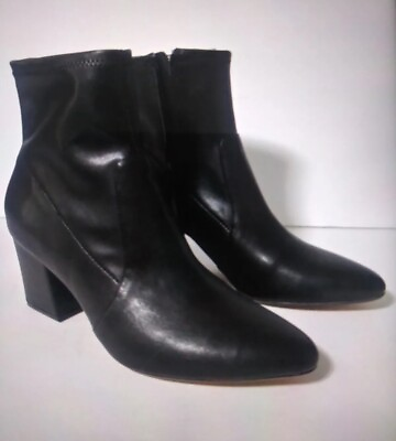 Amazon Essentials Women#x27;s Ankle Boots Black Size 10 Side Zip store return $25.48
